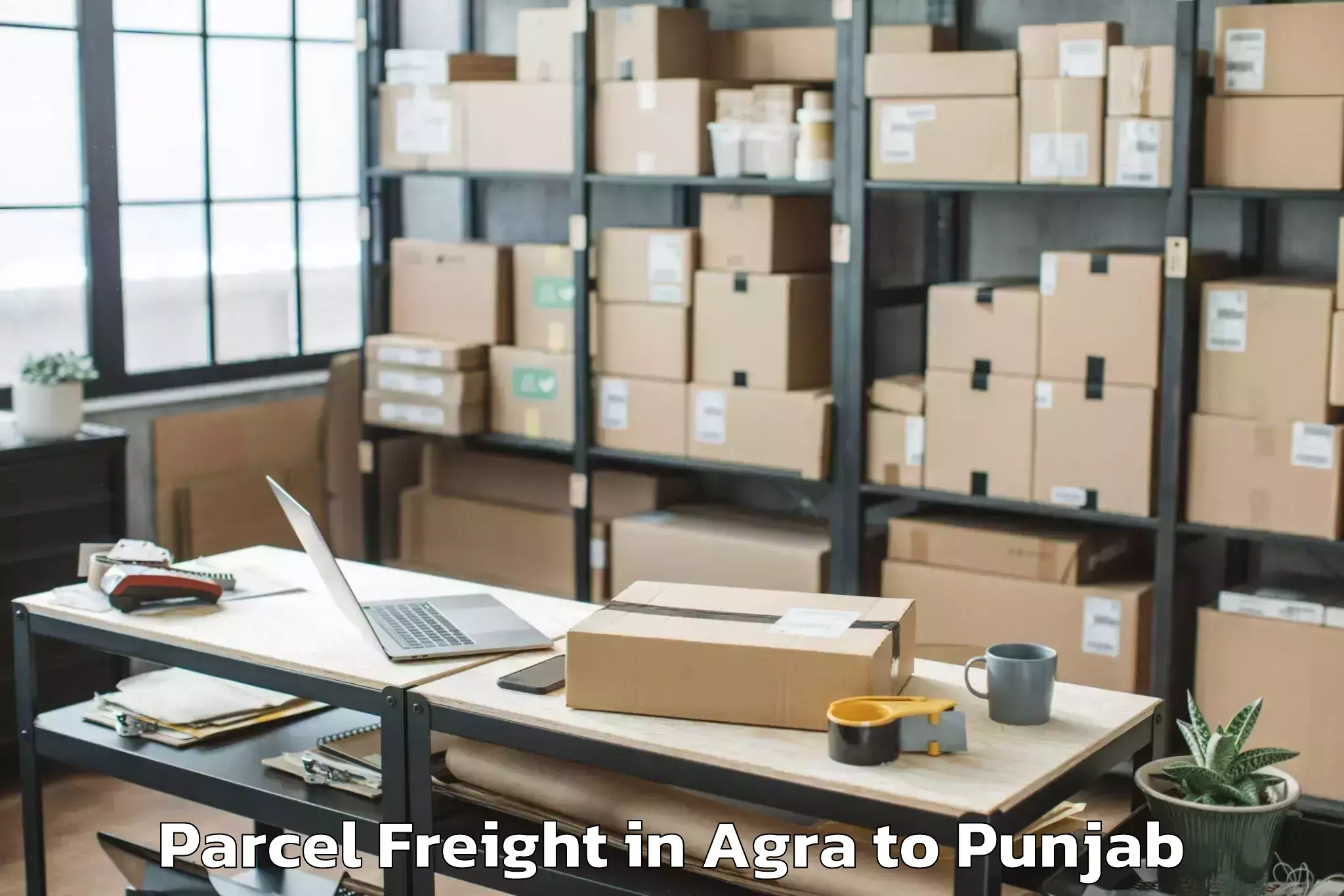 Leading Agra to Adampur Parcel Freight Provider